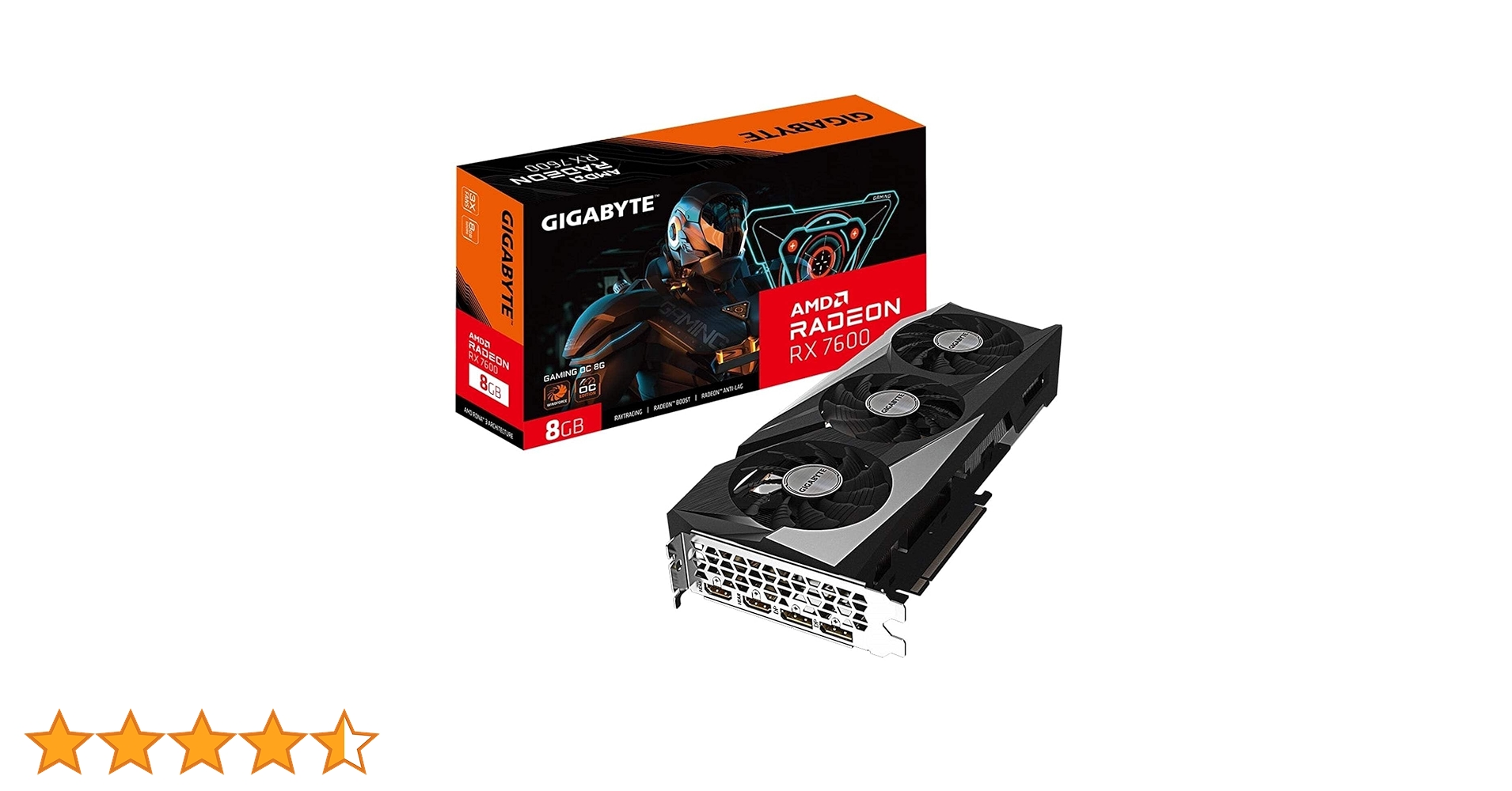 VGA Gigabyte Radeon RX 7600 GAMING 8GB OC : Amazon.pl